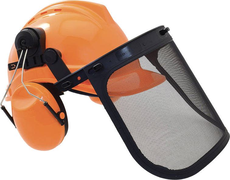 ELMETTI CASCHI PROTETTIVI CON CUFFIE E VISIERA    