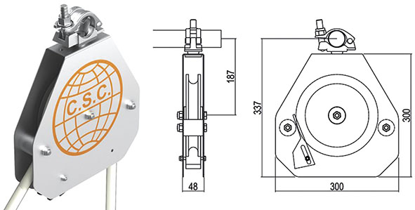 CARRUCOLE SICUREZZA KG.50 CE PER PONTEGGI         