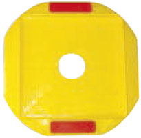 BASETTE PER PONTEGGI OTTAGONALI CON RIFRANGENTE   