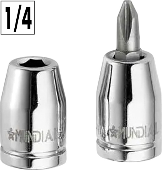 BUSSOLE PORTAINSERTI MUNDIAL ART.1420 1/4"        