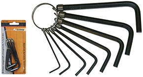 CHIAVI BRUGOLA ESAG. CON ANELLO LIONS 9464 PZ.8   