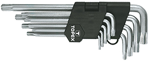 CHIAVI TORX FORATE LUNGHE TOPEX PZ.9              