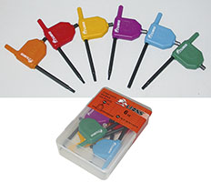 CHIAVI TORX MINI COLOR LIONS 282V PZ.6            