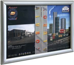 BACHECHE PORTA AVVISI ALLUMINIO 2 FOGLI A4 / 1 A3 