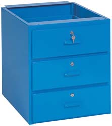 CASSETTIERE METALLO 3 CASSETTI PER BANCHI LAVORO  