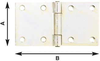 CERNIERE RETTANGOLARI PESANTI ALDEGHI ART.126     
