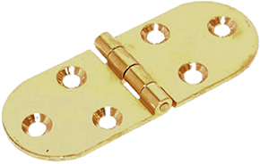 CERNIERE A BISCOTTO OTTONE SATINATO SENZA FERMO   