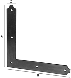 CONTROPIASTRE RINFORZO NERA ART.2420              