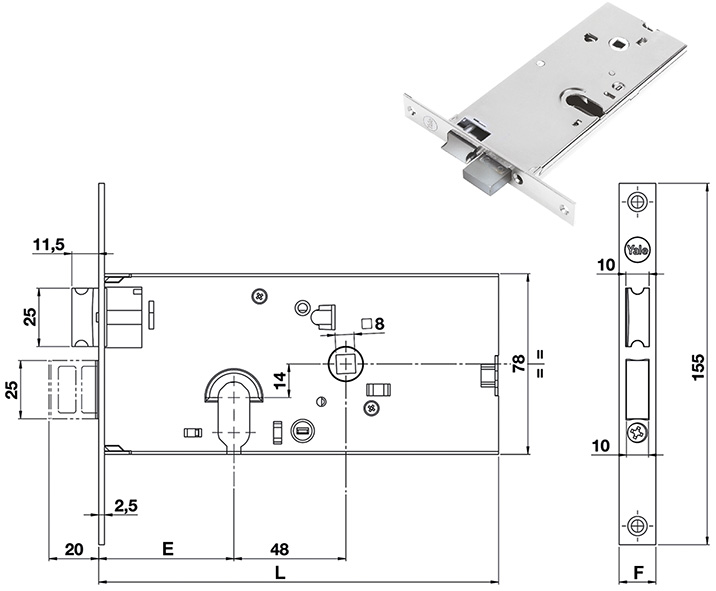 SERRATURE YALE INFILARE Y860                      