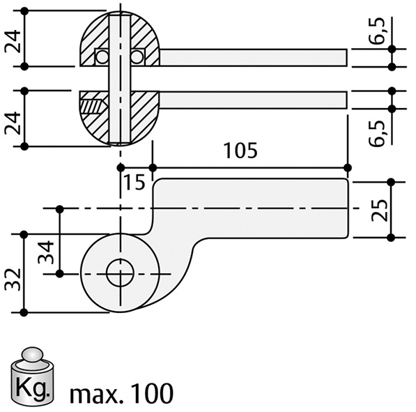 PERNO MAB SUPERIORE NICHELATO AC7                 