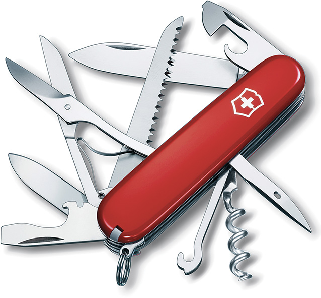 COLTELLI MULTIUSO VICTORINOX HUNTSMAN RED         