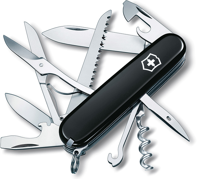 COLTELLI MULTIUSO VICTORINOX HUNTSMAN BLACK       