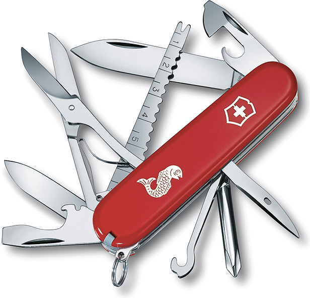 COLTELLI MULTIUSO VICTORINOX FISHERMAN RED        