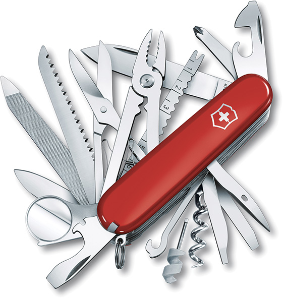 COLTELLI MULTIUSO VICTORINOX SWISS CHAMP RED      