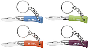 COLTELLINO PORTACHIAVI N.2 OPINEL MANICO COLORATO 