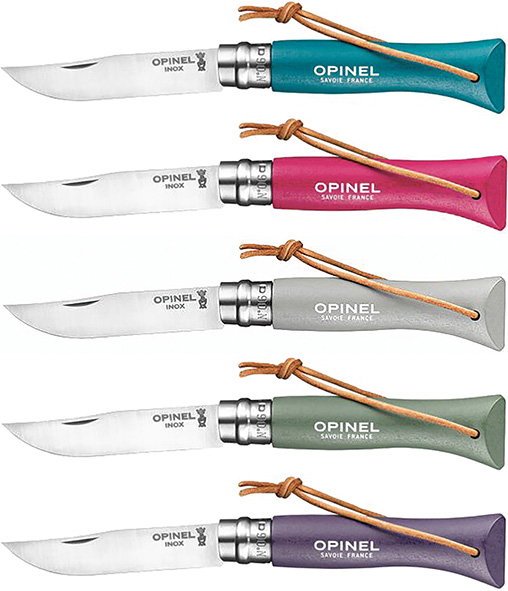 COLTELLI OPINEL VRI LACCIO N.6 MANICI COLORATI    