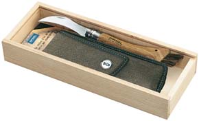 COLTELLI OPINEL INOX PER FUNGHI SCATOLA CON GUAINA