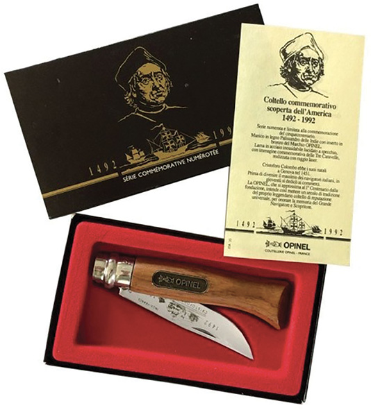 COLTELLI OPINEL COLLEZIONE * CRISTOFORO COLOMBO   