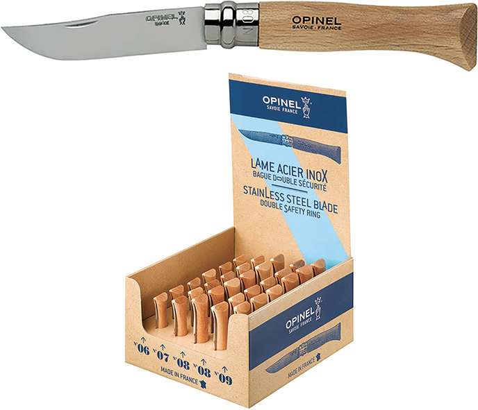 COLTELLI OPINEL VIROBLOC LAMA INOX EXPO PZ.30     
