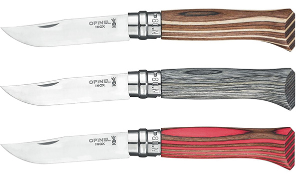 COLTELLI OPINEL VIROBLOC INOX BETULLA LAMELLARE   