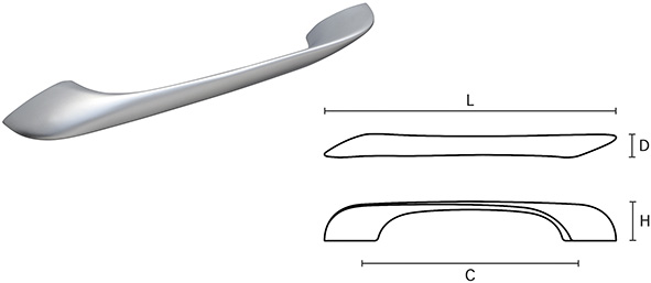 MANIGLIE ZAMA MITAL ART.3000                      