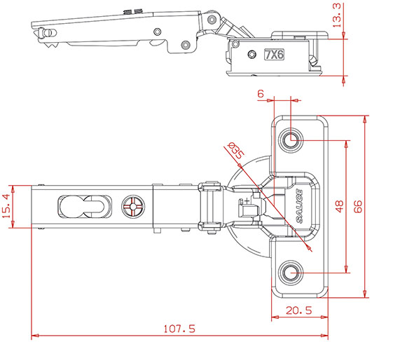CERNIERE SALICE SILENTIA PLUS C7A6AE9             
