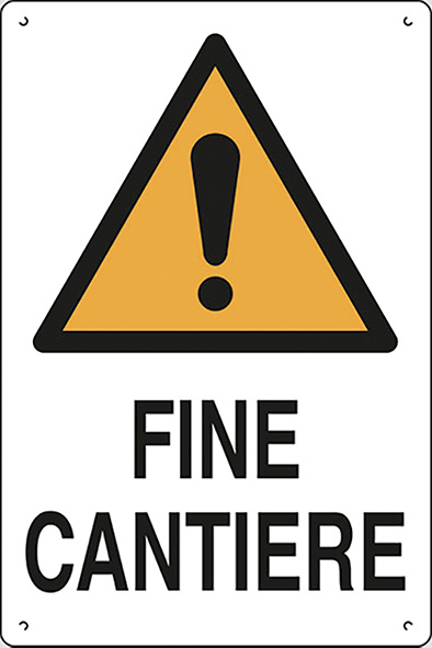 CARTELLI POLIONDA FINE CANTIERE                   
