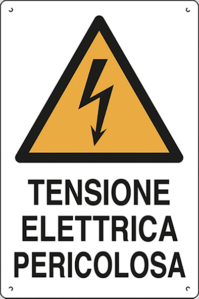 CARTELLI POLIONDA TENSIONE ELETTRICA PERICOLOSA   