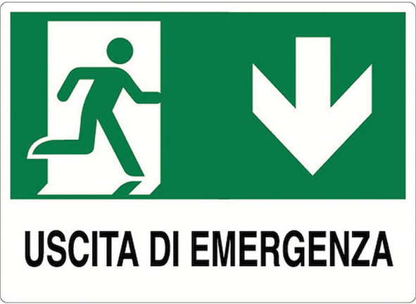 CARTELLI ALLUMINIO USCITA DI EMERGENZA            