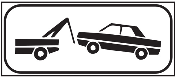 SEGNALI STRADALI ZONA RIMOZIONE COATTA FIG.6/M    
