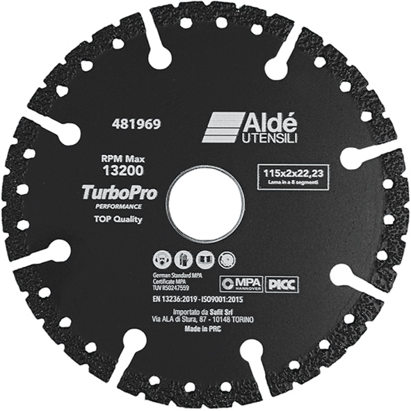 DISCHI TAGLIO MULTICUT ALDE' 115                  