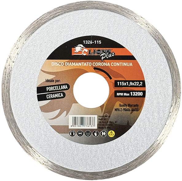 DISCHI DIAMANTATI COR.CONTINUA LIONS PLUS 1326-115