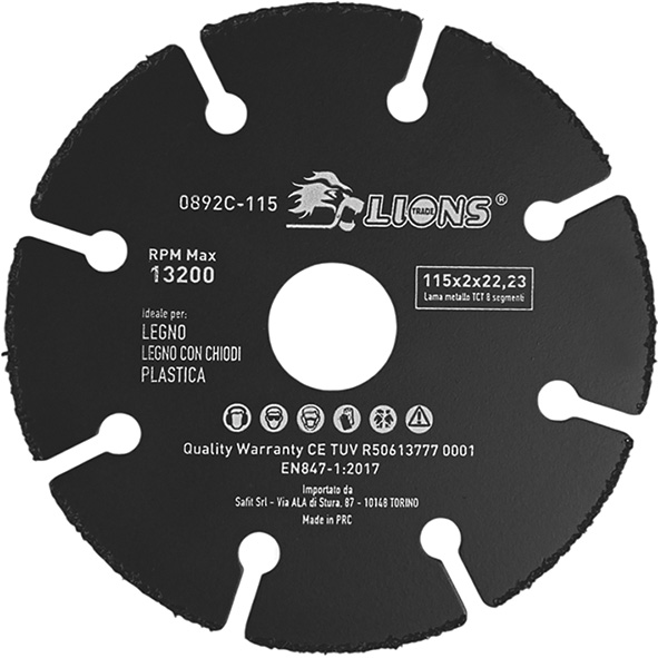 DISCHI TAGLIO MULTICUT LIONS 0892C-115            