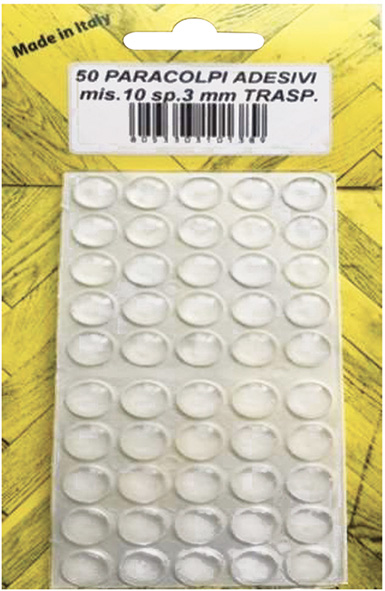 PARACOLPI ADESIVI TRASPARENTI BLISTER PZ.50       
