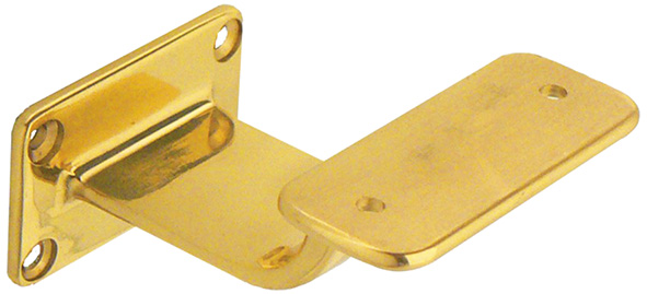 SUPPORTO PER CORRIMANO OTTONE BASE RETTANGOLARE   