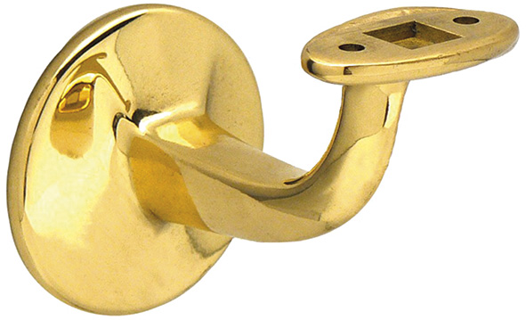 SUPPORTO PER CORRIMANO OTTONE BASE TONDA          