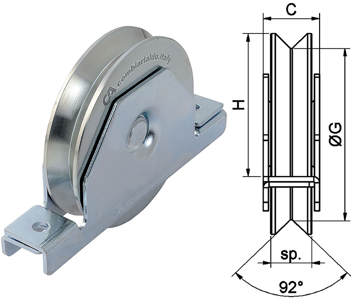 RUOTE 1 CUSCINETTO * GOLA V COMBI ART.427         