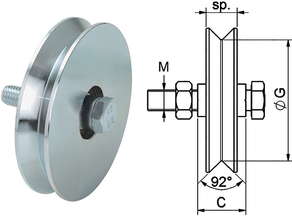 RUOTE 1 CUSCINETTO * GOLA V COMBI ART.402         