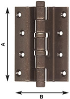 CERNIERE AMERICANE BRONZATE ALDEGHI ART.131       