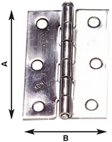 CERNIERE INOX 1/2 LARGHE PESAN. ALDEGHI ART.840 IN