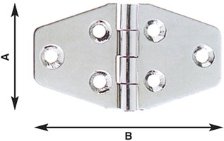 CERNIERE INOX ARRED. NAUTICI ALDEGHI ART.854 IN   