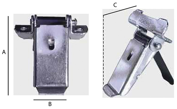 FERMATAPPARELLE GALLETTO ZINCATO ART.70           