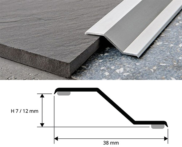 PROFILO GRADINO ALL.ANOD. ADESIVO PROFLOOR 7129/AS