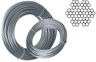 FUNE ACCIAIO INOX AISI 316 49 FILI                