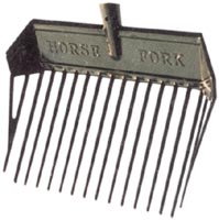 FORCHE DA CAVALLO IN PLASTICA SEDICI DENTI        