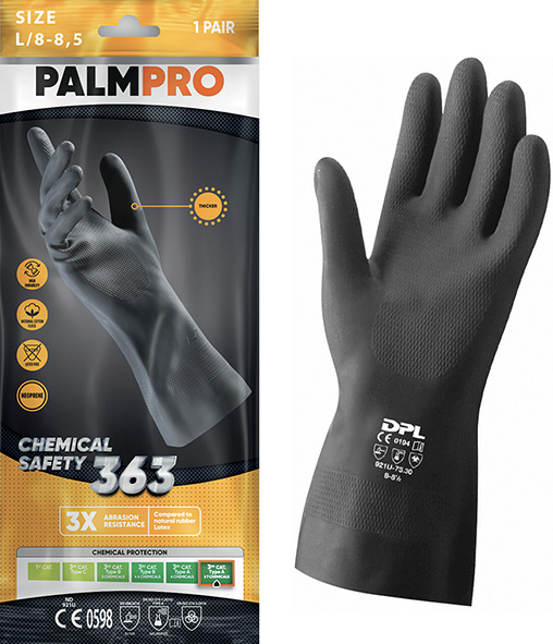 GUANTI NEOPRENE ICO NERO ND PALMPRO 363           