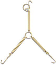 GANCI PER PIATTI OTTONE LUCIDO ART.348 BLI.2PZ.   