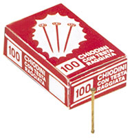 CHIODINI RAGGIATI OTTONATI PER GANCI X            