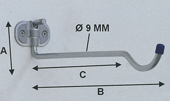 GANCI DA PARETE APPENDIBICI ALDEGHI ART.4110      