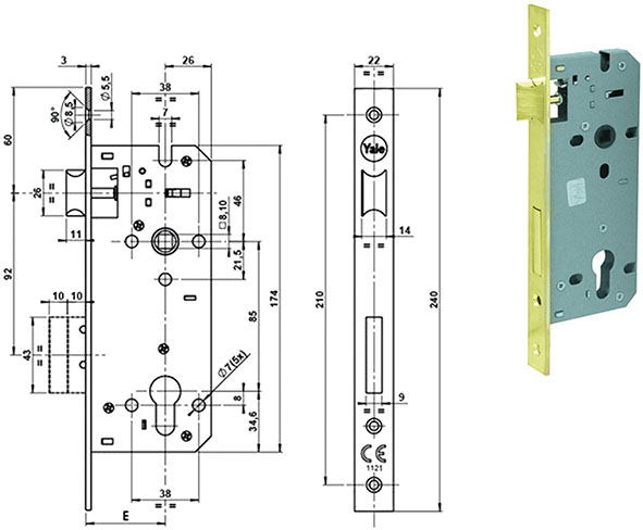 SERRATURE YALE INFILARE Y52X                      